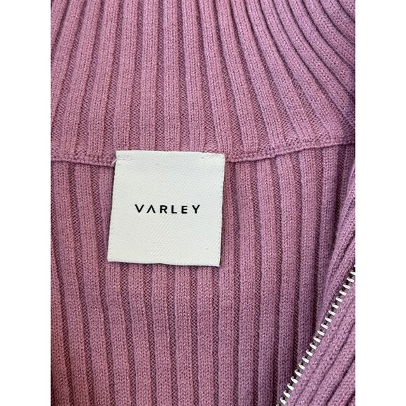Anthropologie Varley Reid Half-Zip Knit Pullover in Smokey Grape Size Small - Picture 7 of 10